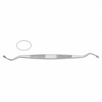 Williger Bone Curette Double Ended - Oval/Oval - Fig. 00/Fig. 00 Stainless Steel, 17 cm - 6 3/4"